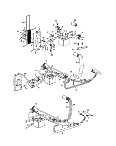 Hydro Controls Diagram and Parts List for S7232-D 53BY8DU8750-312HP Cub Cadet Lawn Tractor